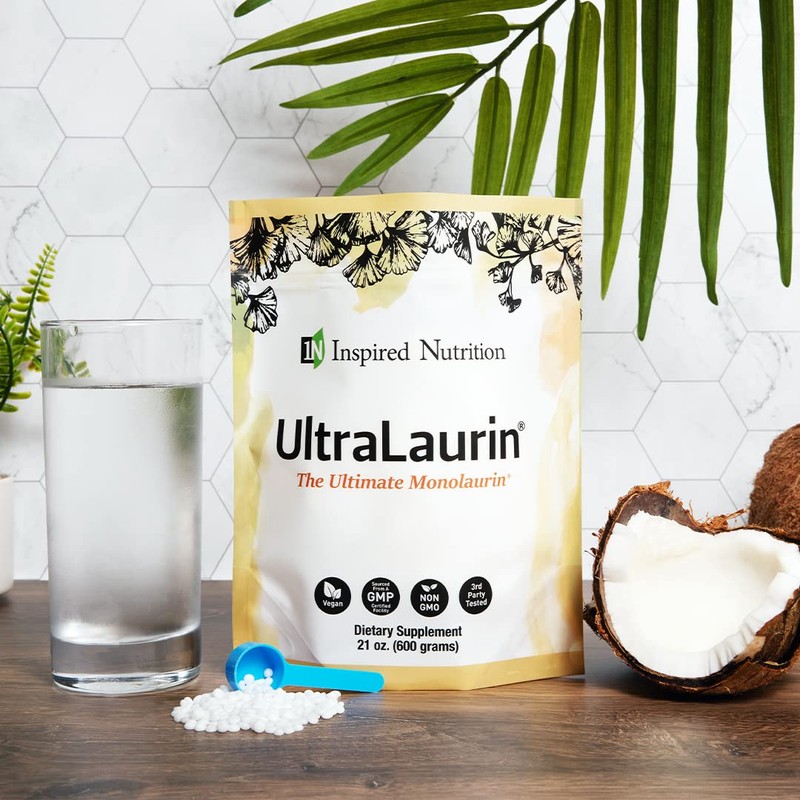 UltraLaurin® Monolaurin Supplement – 3,000 mg Coconut-Derived Pellets for Immune &