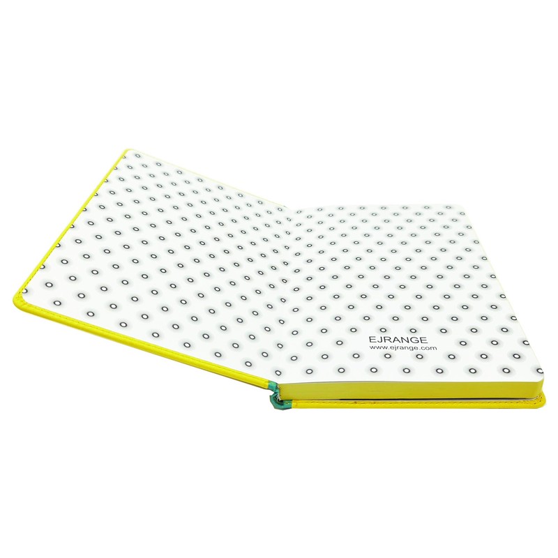 EJRange A5 Lined Notebook-Thick 100gsm Paper, Durable PU Leather Cover,