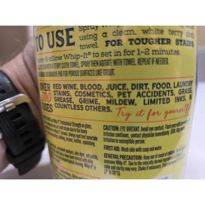 Whip-It 3pk- The Amazing Whip-It Multipurpose Stain Remover 32 oz