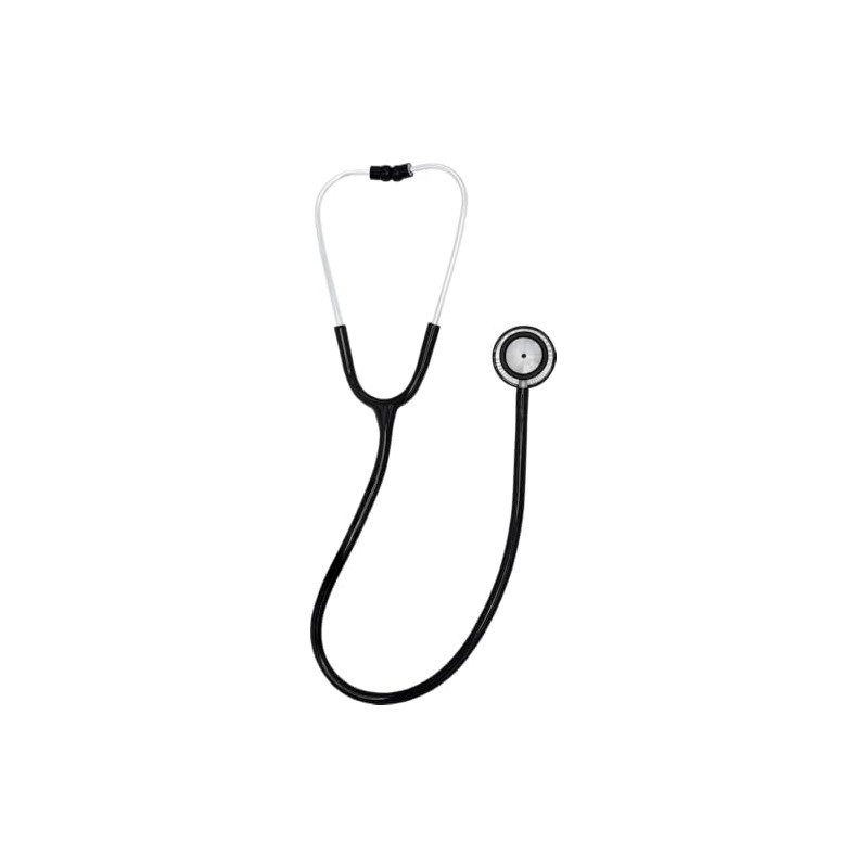 Ironwear 7825 Black 30" Stainless Steel Stethoscope w Two-Sided Tunable
