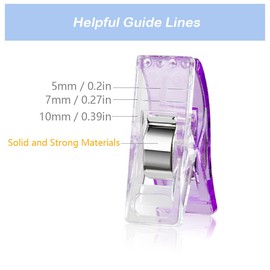 Sewing Clips, 100 Pcs with Plastic Box, Assorted Colors Quilt Clips Quilting Clips for Fabric Clips for Sewing and Quilting, Fabric Sewing Binding Crafting Clips, Bag Clips, Sewing Tools