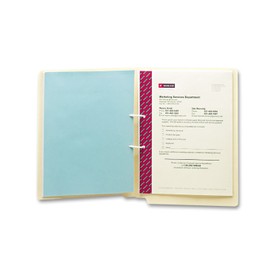 Smead 68260 U-Clip Bonded File Fasteners 2-Inch Capacity Orange and White 100/Box