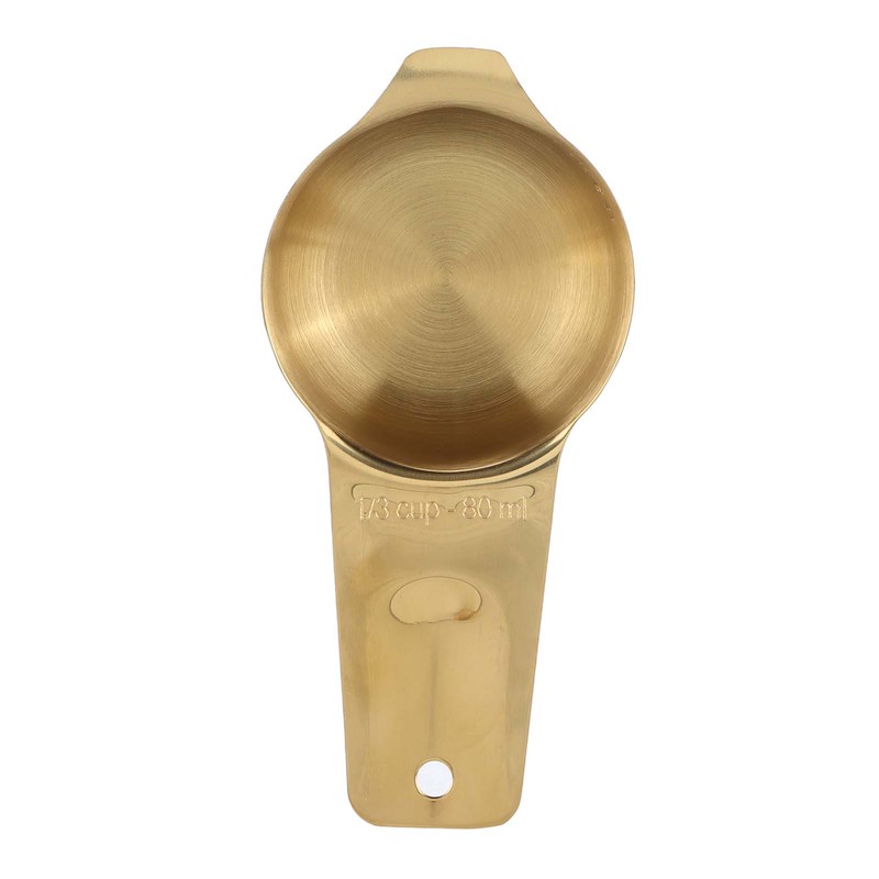 18PCS Measuring Cup Stainless Steel Gold Coffee Spoon Cup Set
