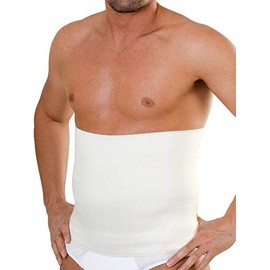 EGI 60% Merino Wool Elastic Belt/Band Support Wrap Thermotherapy. Proudly Made in Italy. (3 (Waist 23.5''/29''))