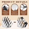 Frienda 8 Compartments Stainless Steel Cup and Lid Dispenser, Silver