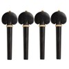 4Pcs Cello Tuning Pegs Smooth Fine Adjustment Ebony Wood Orchestral