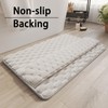 Yewaii Bathroom Rug Mat Upgrade Style with Extra Pad Soft