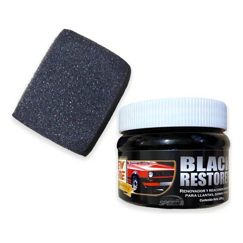 Restaurador De Plasticos Maltratados Para Auto 150g Ns Color Negro