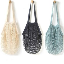 YOYI YOYI Cotton Mesh Reusable Produce Bags, Washable 100% Grocery Tote | 100% natural cotton mesh, washable and reusable — lightweight and portable f