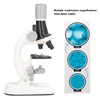 Kids Microscope Kit LED 1200X Microscope with Specimen Slides Science