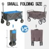 PORTAL Collapsible Wagon Cart, Heavy Duty Foldable Wagons Carts with