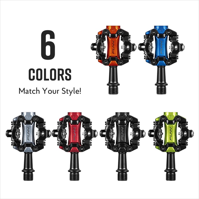Funn Tactic Clip-In Pedals, Compatible with SPD Cleats, XC Race