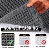 H.VERSAILTEX Waffle Bath Mat Super Absorbent Bathroom Mats Non Slip