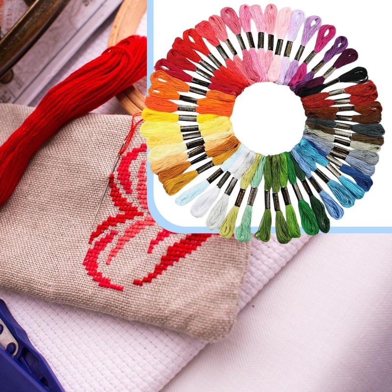 Hand Embroidery Thread,Cotton Embroidery Floss - Supplies Sewing Arts Rainbow