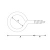 DAIDOHANT 10185313 (Hanging Brackets/Hooks) Brass Heaton [No.4] (A) 12.5 x