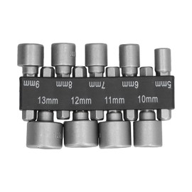 9pcs Hex Drill Bit Set, 5-13mm Power Socket Set CR-V Steel Socket Bits for Hammer Drill