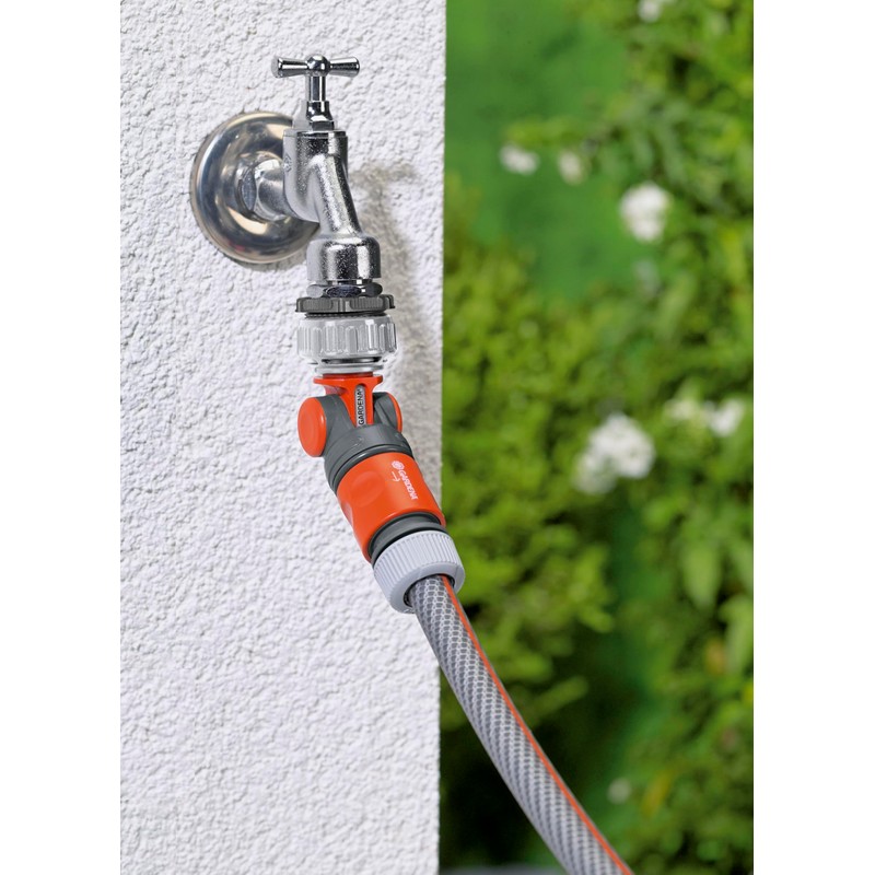 Gardena (ガルデナ) Tap Hose Mouth Screw-Type Connector, Angle Adjustable, Made