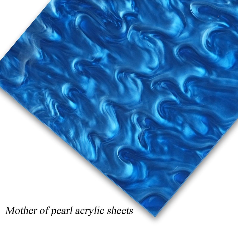 TOEPODO Pearlescent Ripple Cast Acrylic Sheets 1/8 Thick for Laser