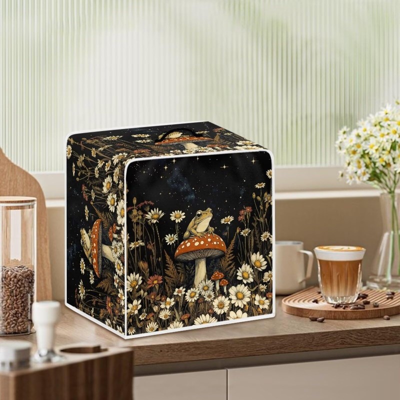 Kathyboom Kathyboom Frog Mushroom Daisy Coffee Machine Covers Anti Dust