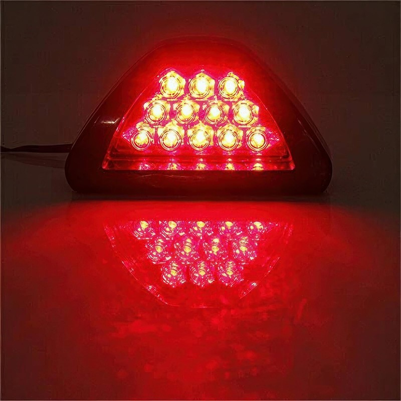 Riloer Car Rear Brake Light, 12v Universal 12 LED Third