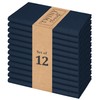 TWINY Threads Hemstitch Cloth Napkins 18x18 Inches - 100% Cotton,