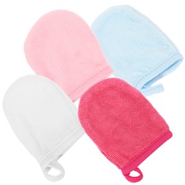Beavorty Facial Cleaning Gloves Reusable Makeup Remover Mitts Skin-friendly Comfortable for Home Cleaning