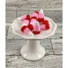 Craft Supply - Artificial FAKE Resin Candy Corn Valentines White