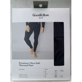 Goodfellow Men's Thermal Pants Long John Underwear Black Leggings Size 36-38