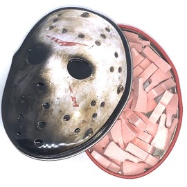 Friday The 13th Jason Mask Cleaver Cherry Sours Candy Tin