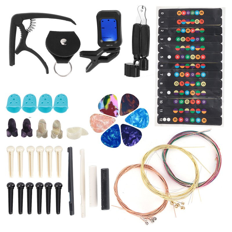 Guitar String Replacement Kit Accessory Set Changing Tool Pack Pick