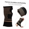 Gatuida 1 Pair High Elastic Wristband Thumb Compression Gloves Football