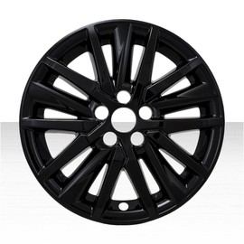 Set of 4 18" 15 Spoke Snap-On Wheel Skins for Toyota Camry SE 2021-2025 - Gloss Black