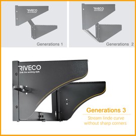 RIVECO 3U Wall Mount Rack for Network Reinforced Heavy Load 66LBS Small Server Racks Vertical & Horizontal Mounting for 19 inches IT & Studio Equipment.