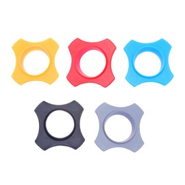 5pcs Anti-rolling Mic Protection Silicone Ring Shakeproof Handheld Microphone Hexagonal Rings for KTV Device Equipment Mixed Colors