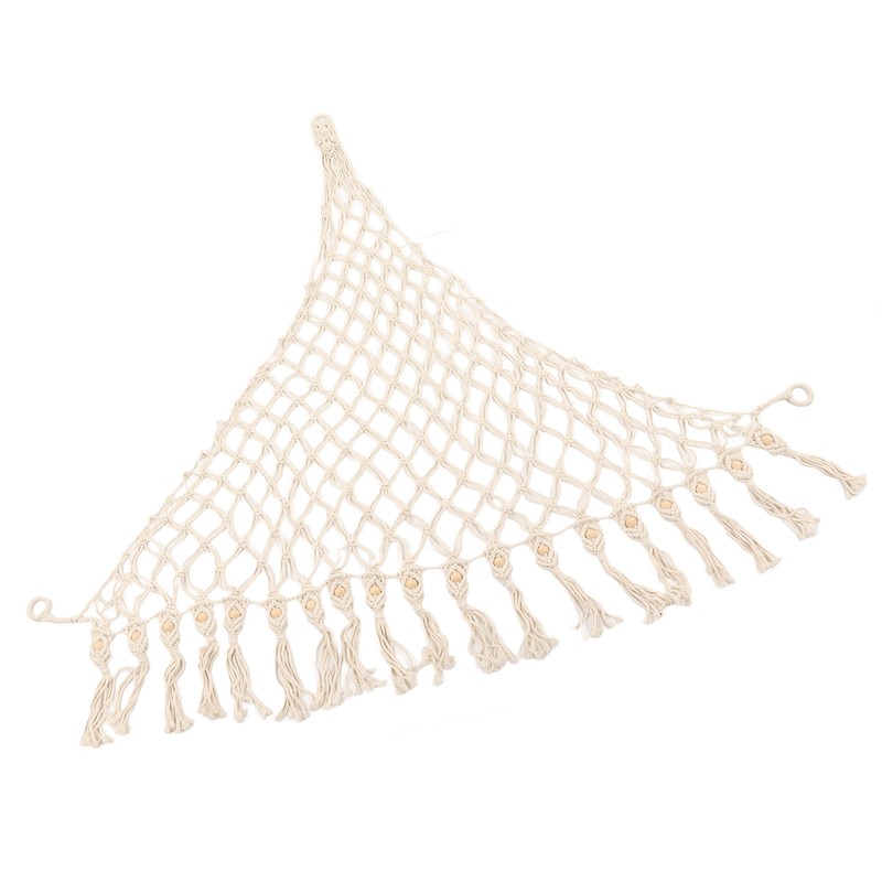 Stuffed Animal Hammock Hand Knitted Bohemian Style Cotton Rope Widely
