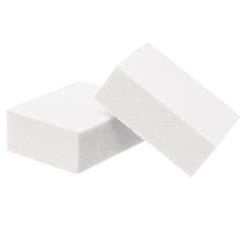 ForPro Professional Collection Mini Buffing Block, White, 240/240 Grit, Double-Sided