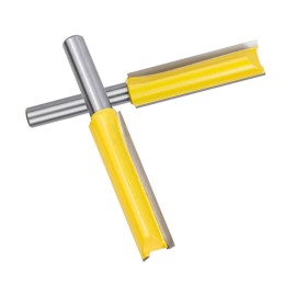Unbranded 8mm Shank Template Hinge Mortising Router Bit Straight End Trimmer Clean Flush - 8*1/2*50