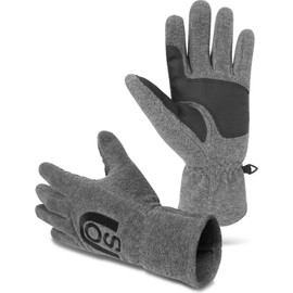 normani Thinsulate Men's Fleece Gloves with Fleece Lining – Beautifully Warm for Cold Days, Nuuk Grey, Size M