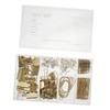 Ciieeo Elegant Gold Binder Clips Paper Clips and Pin Set