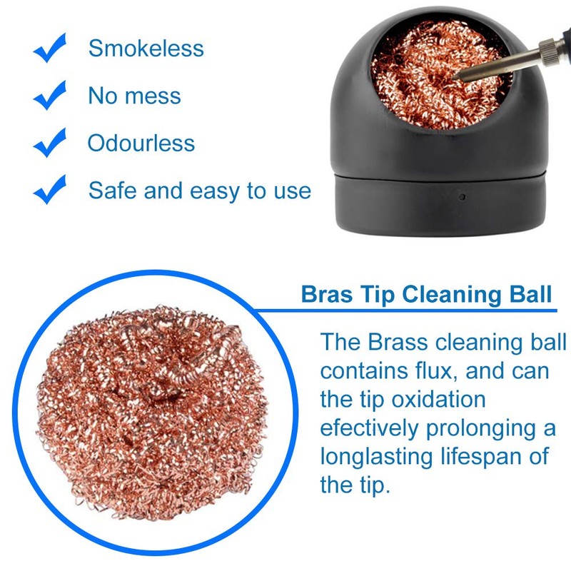 MMOBIEL Soldering Tip Iron Cleaner, Solder Tip Cleaning Wire and