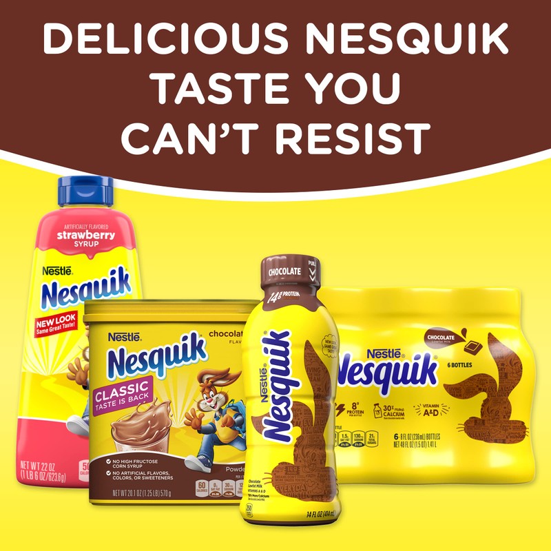 NESQUIK Chocolate Powder 6x38oz Canisters