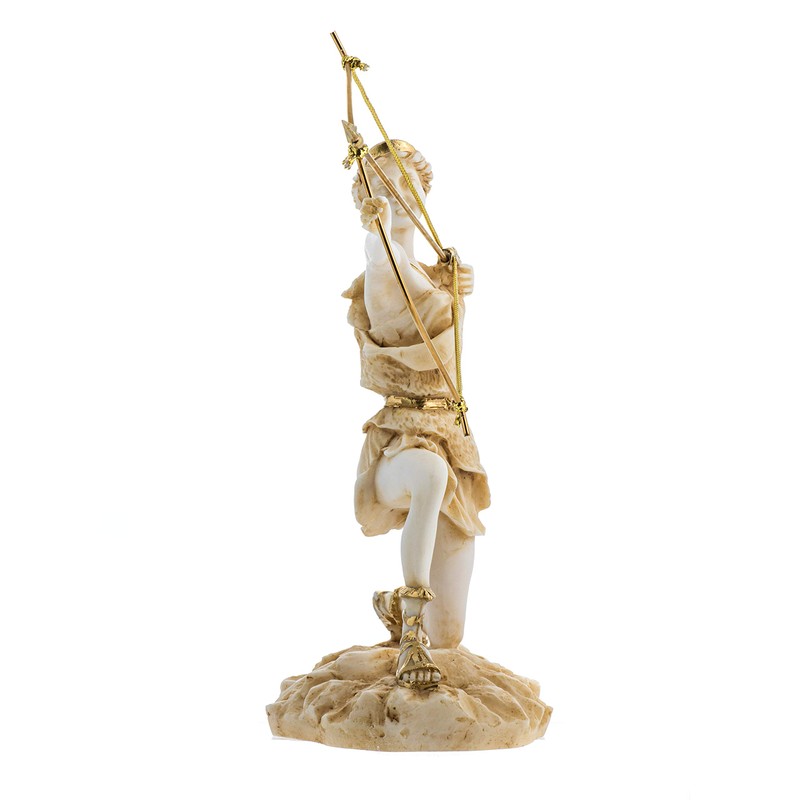 BeautifulGreekStatues Goddess Artemis Diana Greek Statue Nature Moon Gold Tone
