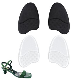 Topatrol Toe Insole, Toe Insole, High Heels, Shock Absorption, Shoe Size Adjustment, Anti-Slip, Gel Cushioning, High Heel Insole, Foot Protection Pad, Pressure Distributing, Elasticity, Size