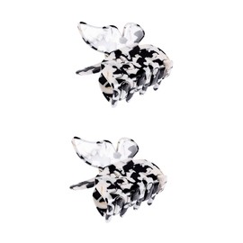 FRCOLOR 2pcs Women Large Hair Clip Elegant Pattern Acetate Hair Clamp for Parties Weddings Daily Use