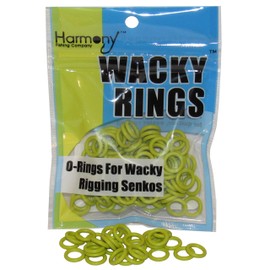 Wacky Rings - (CHARTREUSE) O-Rings for Wacky Rigging Senko Worms (100 orings for 4&5" Senkos)