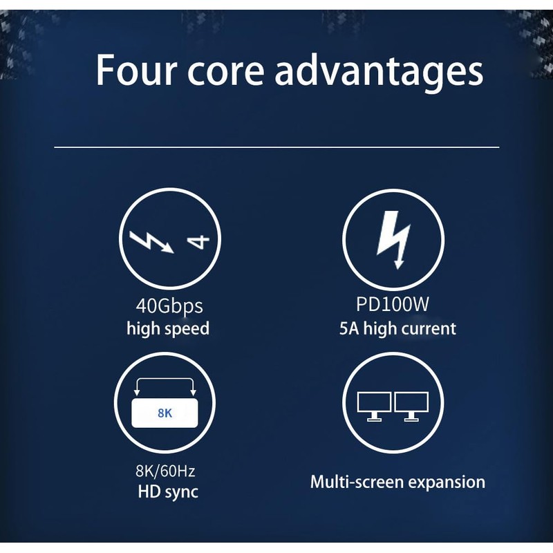 SOTHENG Cable Matters [Intel Certified] 40Gbps Thunderbolt 4 Cable with
