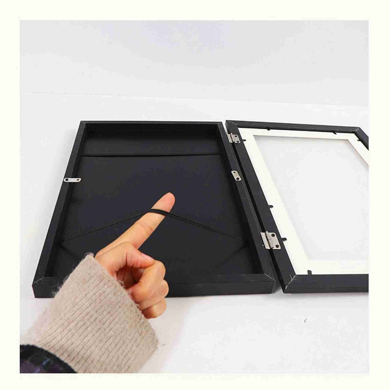 Wooden photo frame table oil painting storage box Kids Art