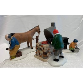 Department 56 "Blacksmith" Set of 3-RETIRED