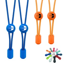 Bertony Clever Laces #1 Running Elastic Shoelaces with Quick Release Round Reflective Rubber Shoe Laces for Children and Adults, multicolour