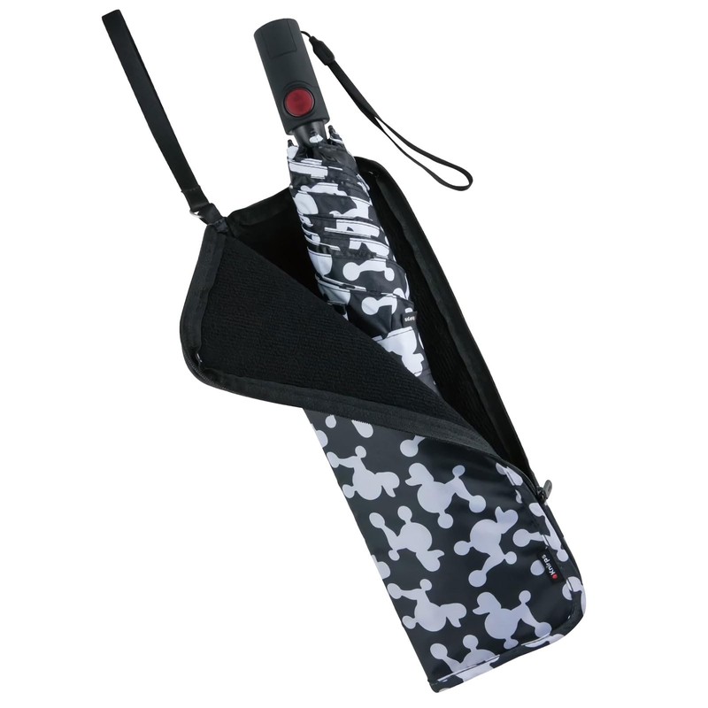 Knirps U.220 Folding Umbrella, DreyBlack